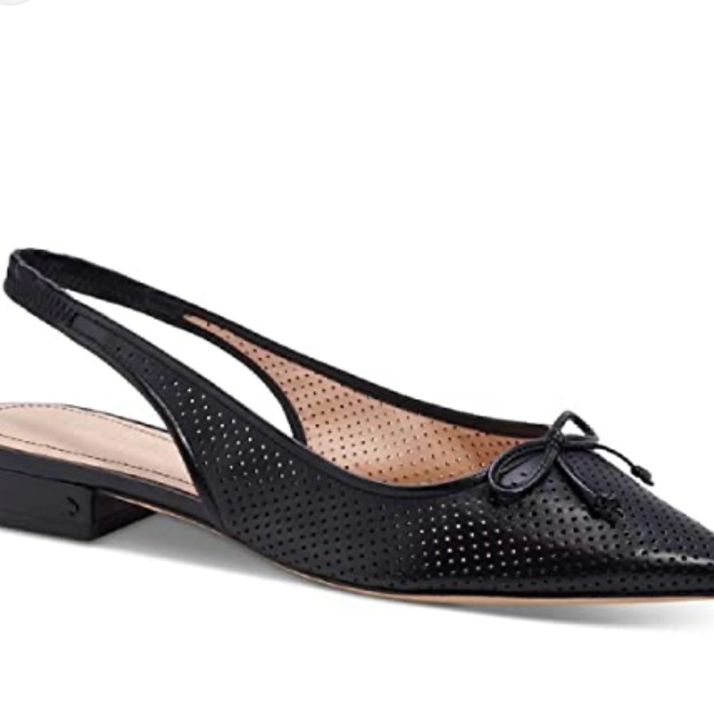 Kate Spade Veronica Black Slingback Flats